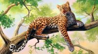 Leopard Art1676616355 200x110 - Leopard Art - Leopard, Hummingbird